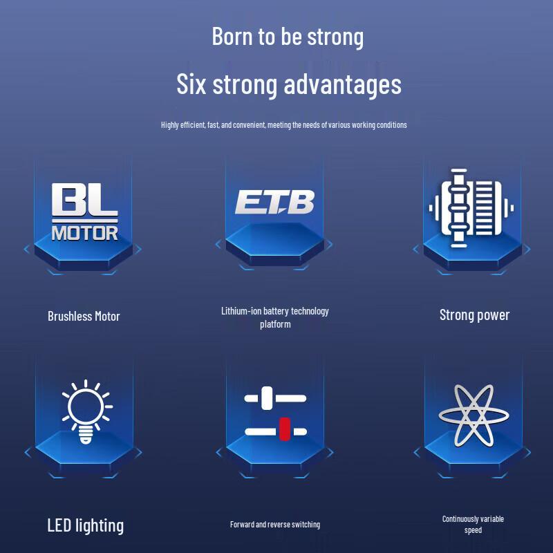 DAYI 20V Akku-Schlagschrauber bürstenlos CN-Stecker (Adapter enthalten)