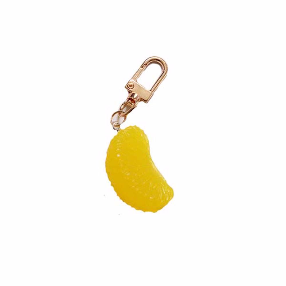 Petal Handbag Pendant Car Decoration Bag Pendant Orange Keychain Key Chain Keyring Simulation Fruit
