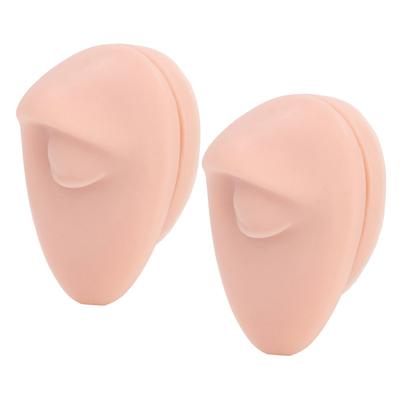 2PCS Soft Silicone Eye Model Simulation Flexible Compact Eye Display for Practicing Piercing Teaching Instructions