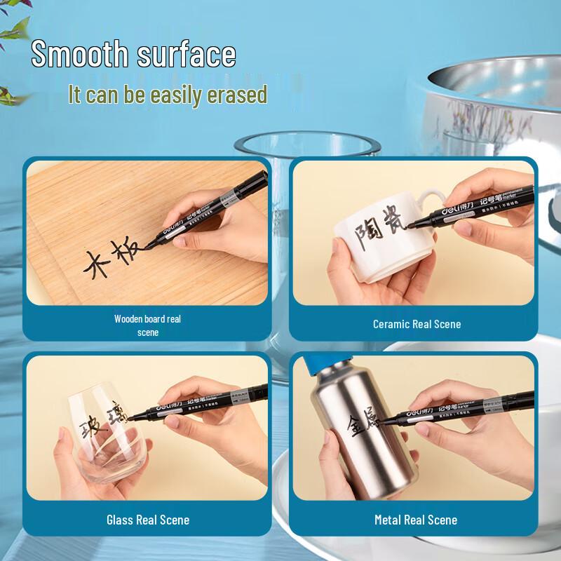 Deli SK109 Single Tip Oil-Based Marker Pen