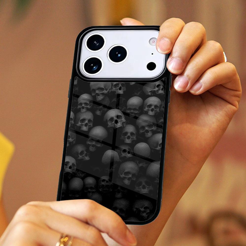 Gothic Dark Skull fundas Magnetic Wireless For Magsafe phone Case For iPhone 17 11 12 13 14 15 16 Pro Max Plus Shockproof Cover