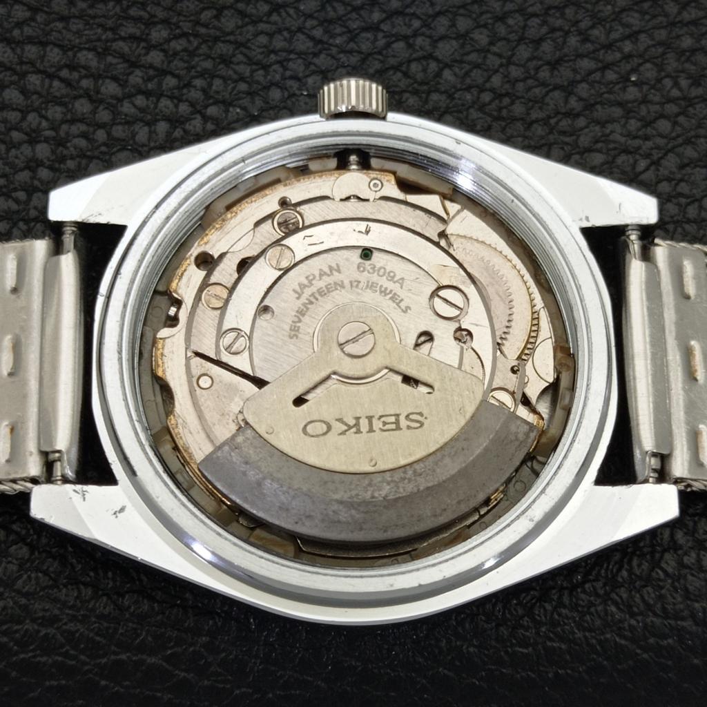 AUTOMATIC VINTAGE REFURBISHED SEIKO 5 6309A JAPAN MENS WHITE WATCH a441162-4 Sk-a441162