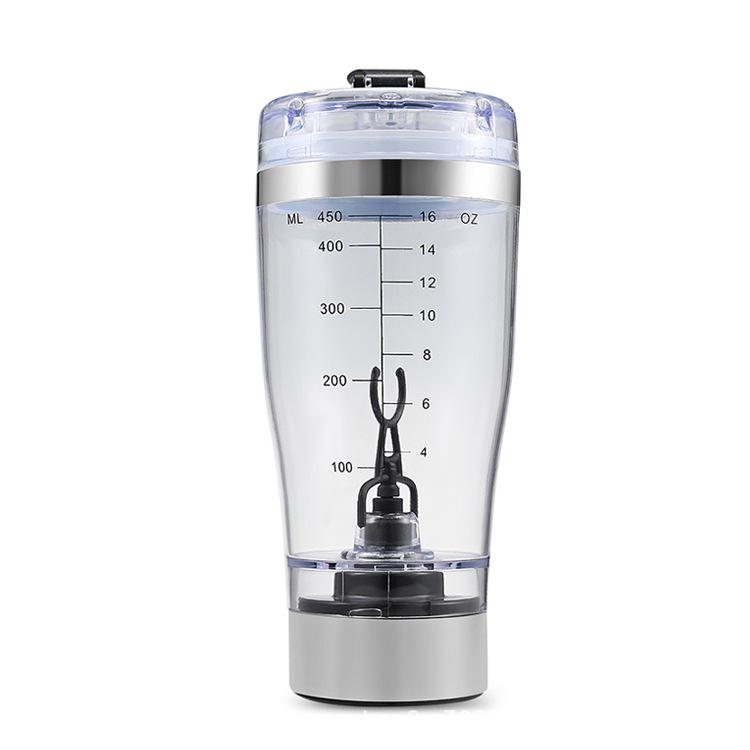 Rechargeable Electric Protein Shaker Cup – Fully Automatic with Custom Logo Options for Fitness Enthusiasts 450ml