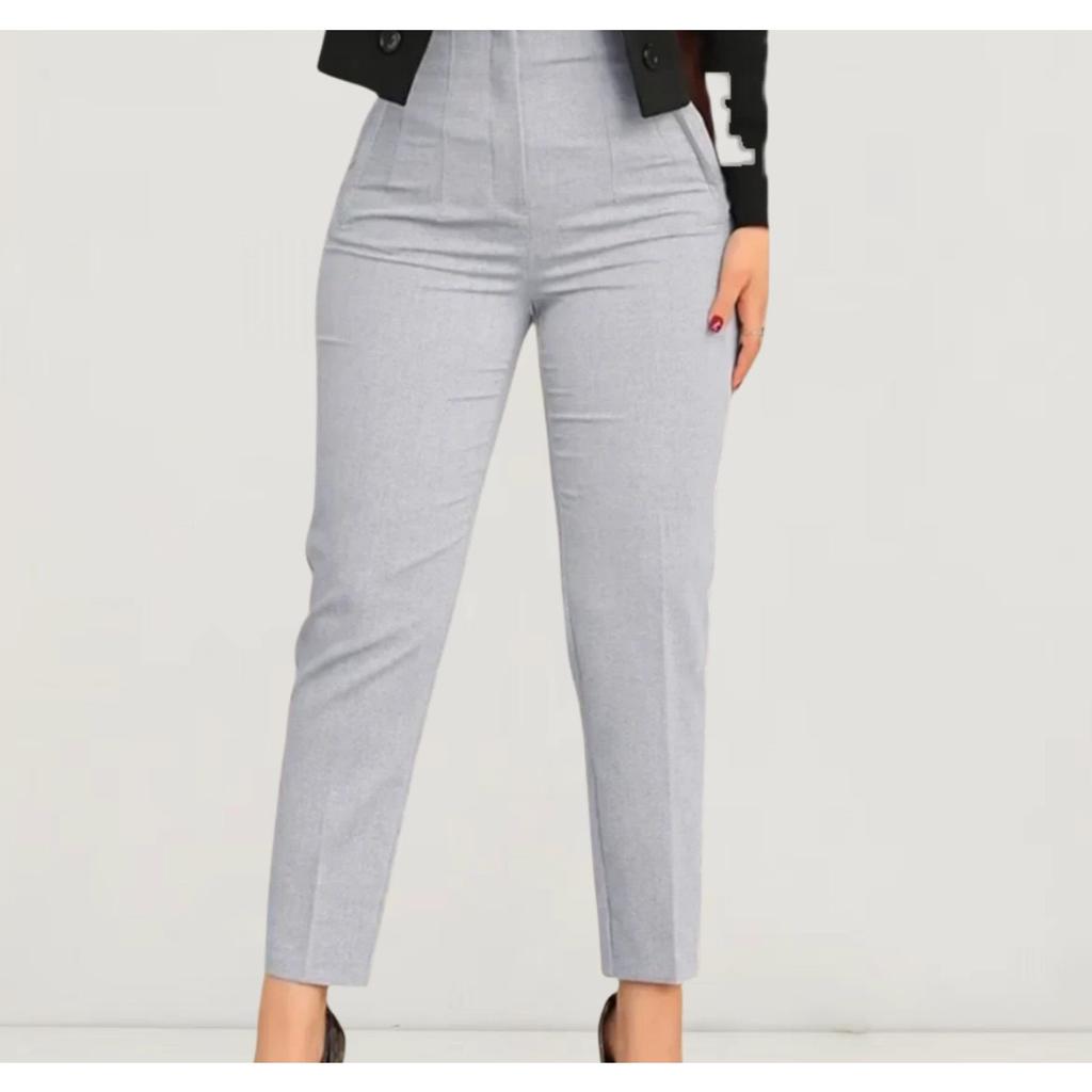 Office Outfits Pencil Trousers Black Pink White Ladies Pants Fashion Office Wear High Waist Pants for Women Formal Pants
