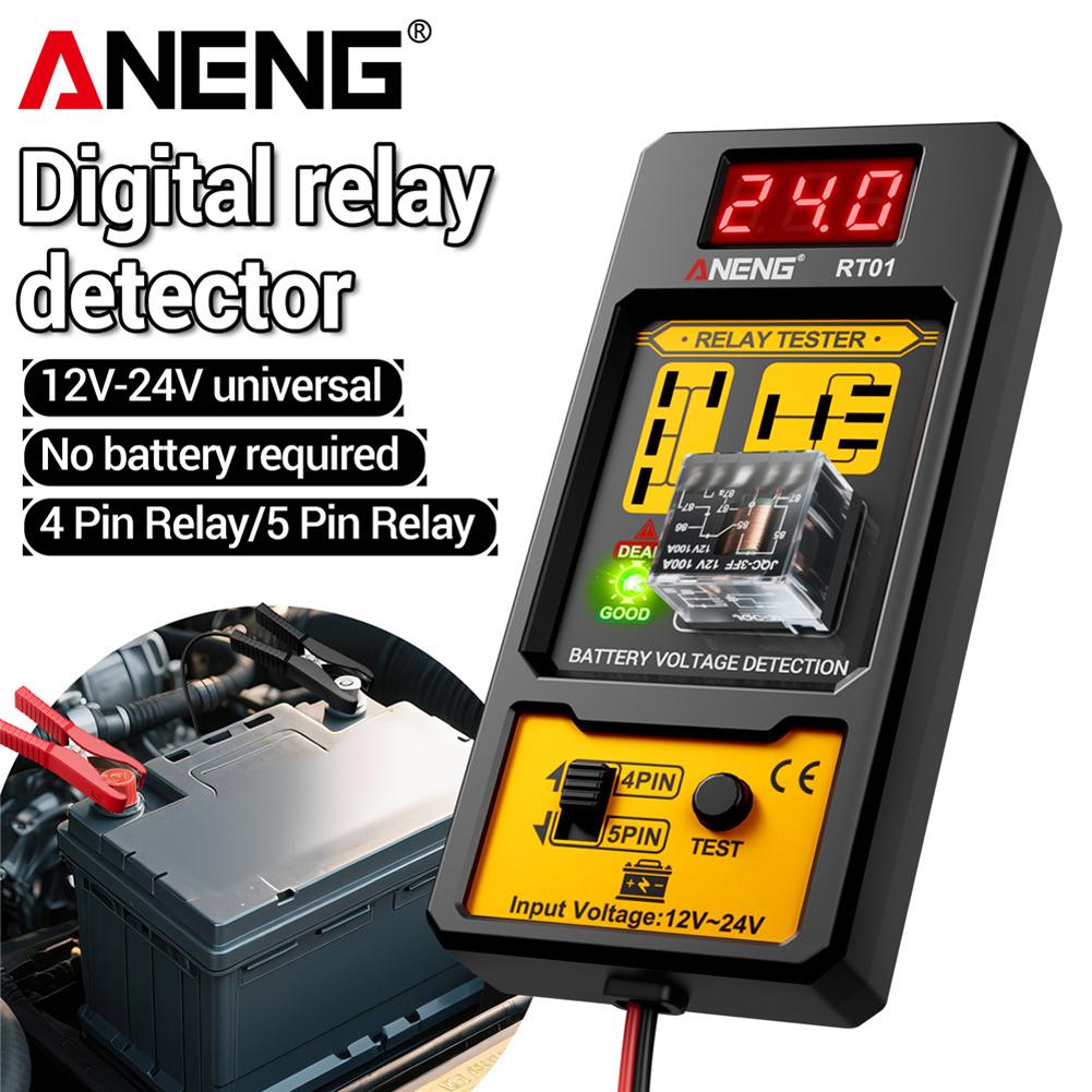 Car Relay Tester ANENG RT01 Universal 12-24V Automotive Car Battery Voltage Tester Check LED Indicator Light Relay Diagnostic