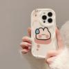 Cartoon Lovely Rabbit Wave TPU Phone Case for IPhone 16 17 Pro 14 13 12 11 15 Pro Max IPhone 14 15 16 Plus Shockproof Soft Cover