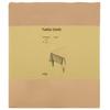 Rectangular Tablecloth Beige 110 X 160 Cm Polyester