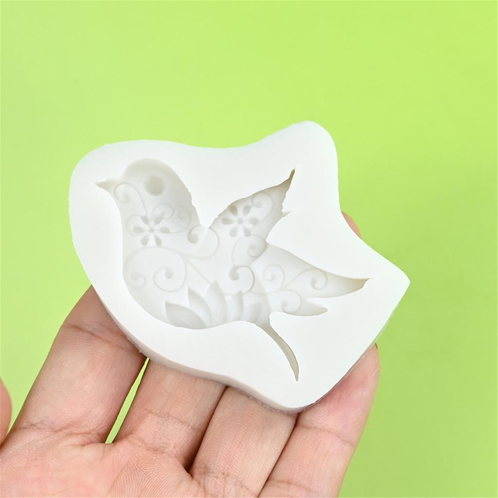 Bird Pattern Silicone Molds Making Fondant Cake Molds Decorating Baking Tool for Making Chocolate Fondant Dessert