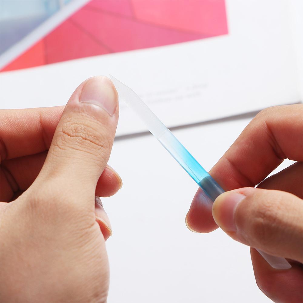 Polishing Manicure Tools Glass Cuticle Pusher Double Sided Nail File Cuticle Remover Pedicure Tool