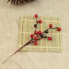 10 szt. Mini okrągłe sztuczne czerwone jagody Xmas Flower ozdoby do domu na nowy rok