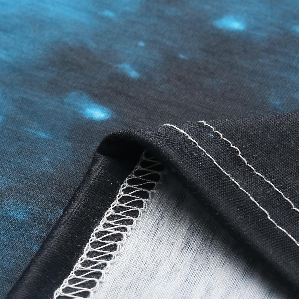 Men's Street Fashion Casual Interesting Design Printed Round Neck  Short Sleeve