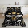Erosebridal Bee Bedding Twin Hippie Mushroom Comforter Set Moon Phase Bedding Comforters & Sets Starry Sky Duvet Butterfly Dragonfly Quilt C