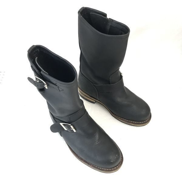 Golden Retriever Steel Toe Engineer Boots Women’s 23.0 Black Leather(USED)