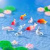 10Pcs DIY Decorative Goldfish Figurines Home Decor Dollhouse Miniature Model Fish Carp Simulation Animals Kids Toys