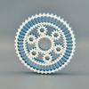 3D Printed Interstellar Gear Fingertip Gyroscope Decompression Toy For All Ages Cool Rotating Gear Artifact