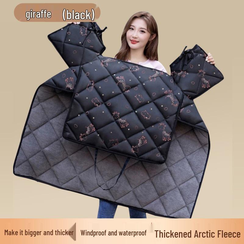 Elektrikli Araçlar ve Bisikletler için Ultrasonik Kışlık Polar Astarlı Su Geçirmez Rüzgar Geçirmez Battaniye