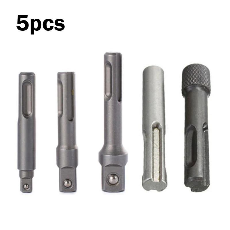 

5PCS Convenient And Reliable Socket Attachment With SDS Plus Socket Driver Drill Bit Hex Shank Chuck Adapters