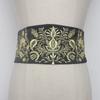Japanese Style Hanfu Waistband Wide Style Ethnic Girdle Embroidery Corset  Culture Fan
