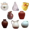 Ceramic Flower Vase Fridge Magnet 3D Plants Vase Refrigerator Magnet Home Office Kitchen Locker Mini Simulation Vase Decoration