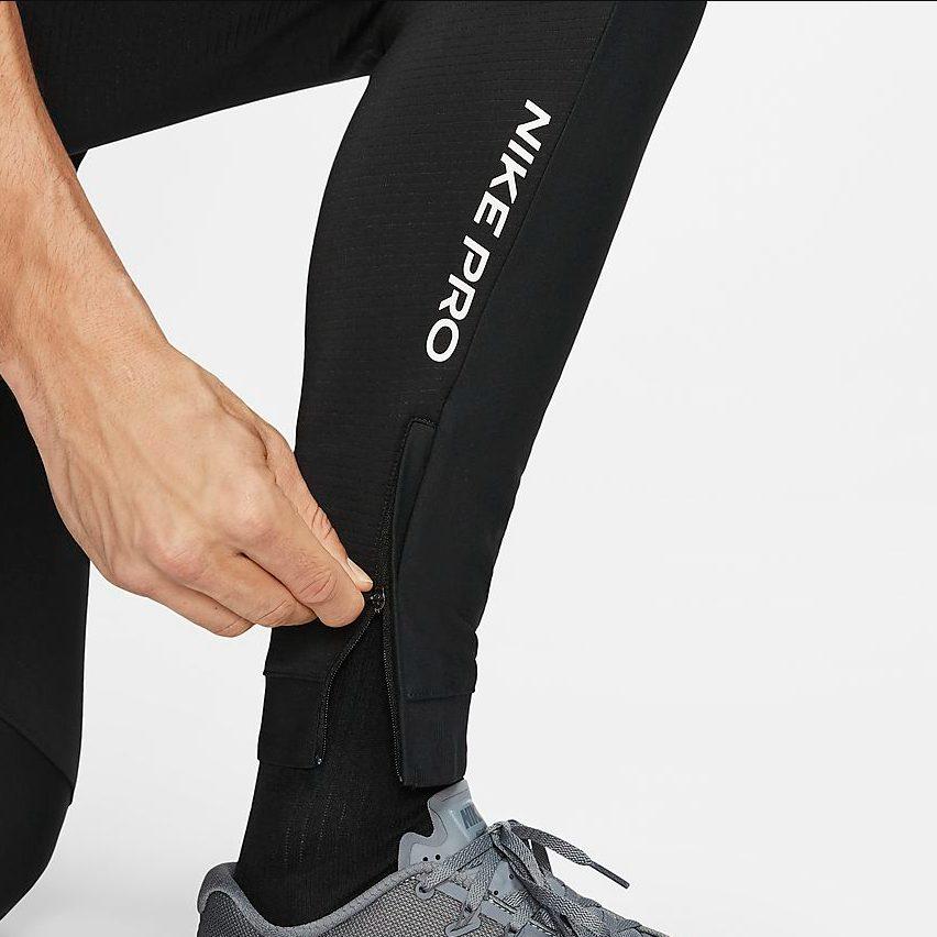 Nike Knitted Sweatpants Men's Black Moderate Slim Fit Pants BV5516-010