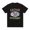 Lactose Intolerant Meme Graphic Tshirt Men Clothes Fashion Hip Hop Vintage Short Sleeve Tshirts Cotton Tee Shirt Oversized
