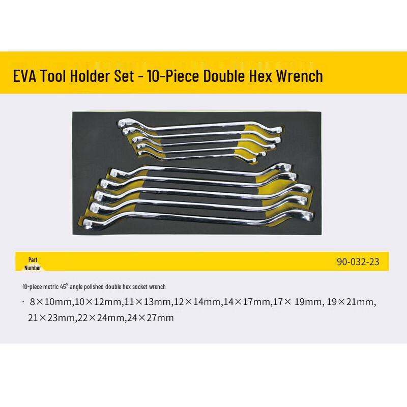 Stanley 10-Piece Double-Ended Ring Wrench Set with EVA Tray