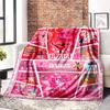 Love Dance Live A Balletinspired Collage Of Quotes And Silhouettes Lightweight Blanket Customize Your Name Warmthful Decor Great For Sofa Couch Office