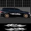 2PCS Car Side Door Skirt Stickers Animal Fox Graphics Vinyl Decals Waterproof Automobile Styling Decoration Stickers Accessories
