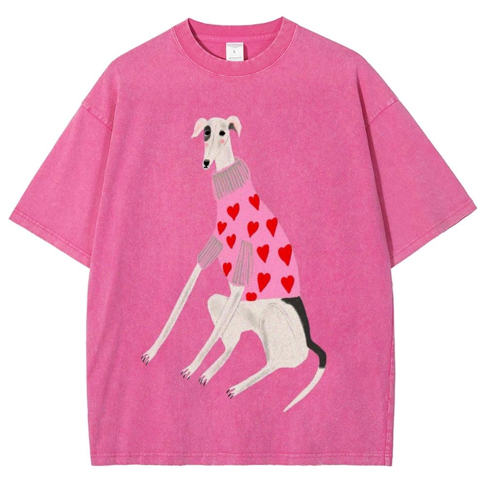 

Cotton Washed Unisex T-shirt with Fun Cartoon Print High-quality Puppy Design Suitable for Comfortable Fit of All Genders M