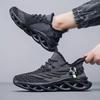 Men's Running Shoes Fashionable High Quality Knitted Upper Breathable Hollow Out Shock Absorbing Sole Outdoor Activity Sneakers