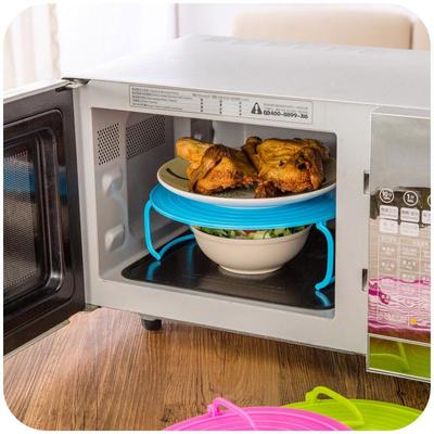 Multifunctional Double-Layer Microwave Steam Tray and Insulation Mat
