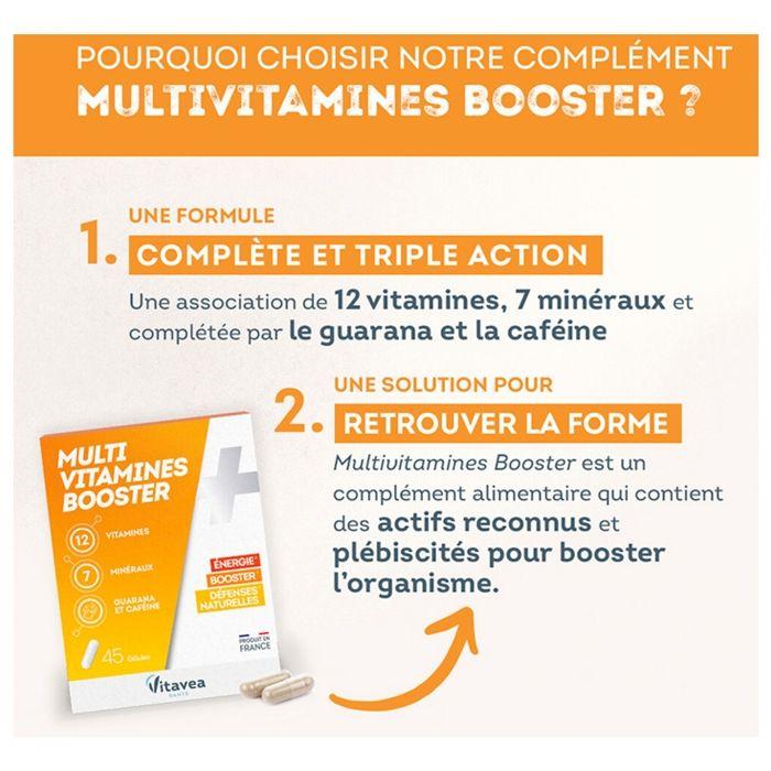 Vitavea Multi Vitamines Booster Energie Défenses Naturelles 45 Gélules