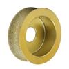 3 Inch Brazed Diamond Grinding Wheel Profile Hand Edging Wheel for 20mm Thick Tile Quartz Marble Granite