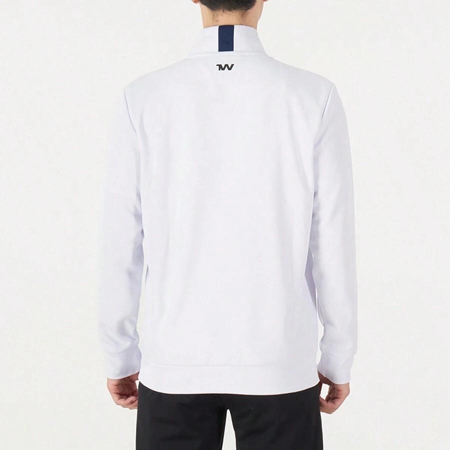 Under Armour Training Sports Knit Collar Logo Jacket Men Jackets White 21500437-100