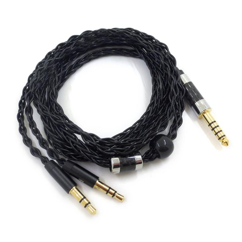 3.93ft 8 Cores Earphone Cable Headphone Line Sync Leads for Denon AH-D600/AH-D7200/AH-D9200/AH-D5200