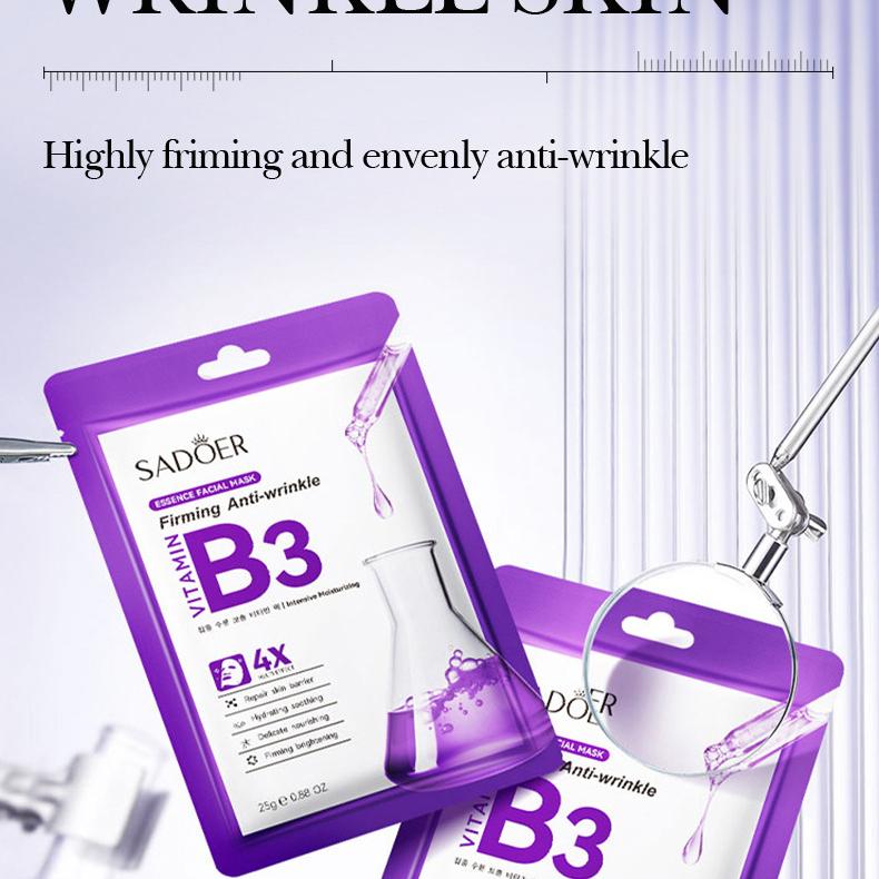Vitamin Series Mask Moisturizing Repair B3 Moisturizing and Hydrating Mask Moisturizing and Moisturizing Mask