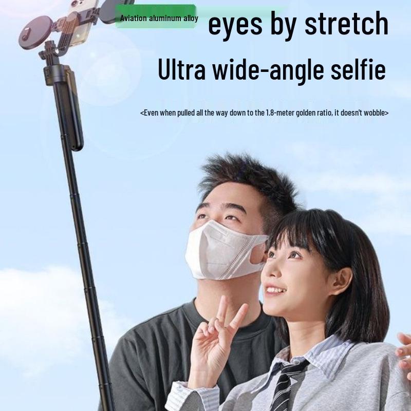 AI-Enhanced 360° Auto-Tracking Gimbal Selfie Stick with Face & Dance Tracking, Anti-Shake Stabilization