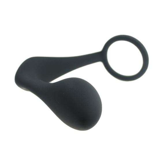 Silikonový masážní přístroj prostaty pro muže P-bod Anální kolík Zadek Kroužek na penis Pánská sexuální hračka