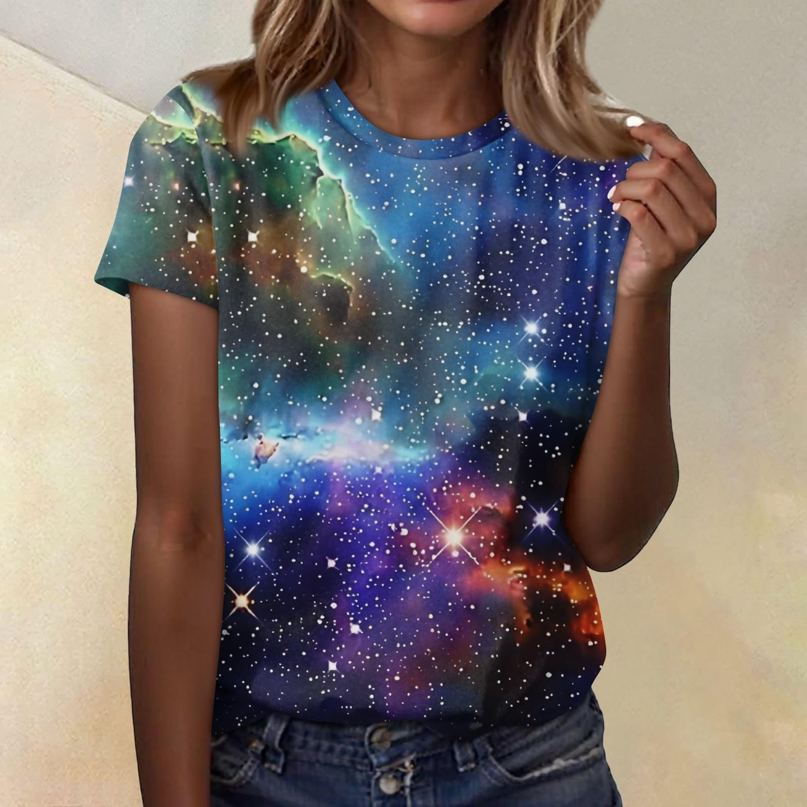 

Женская повседневная свободная футболка с принтом, круглый вырез, пуловер, короткий рукав, топ XL жёлтый