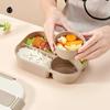 Boîte à lunch Bento portable avec compartiment, récipient à lunch en plastique pour micro-ondes, pour écoliers, travailleurs, récipient alimentaire anti-fuite