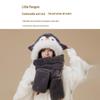 Penguin Ear Protection Hat, Scarf & Neck Warmer Women's 3-Piece Winter Set