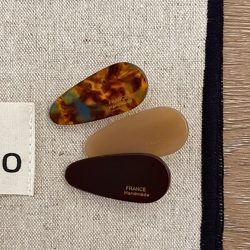 Sweet Acetate Water Drop Hair Clip for Women and Kids - Spring/Summer Duckbill Hairpin