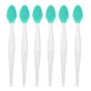 Silicone Lip Scrub Brush Double Sided Lip Exfoliator for Lightening Dark Lips Facial Cleaning Tool for Dry Skin Chapped Lips