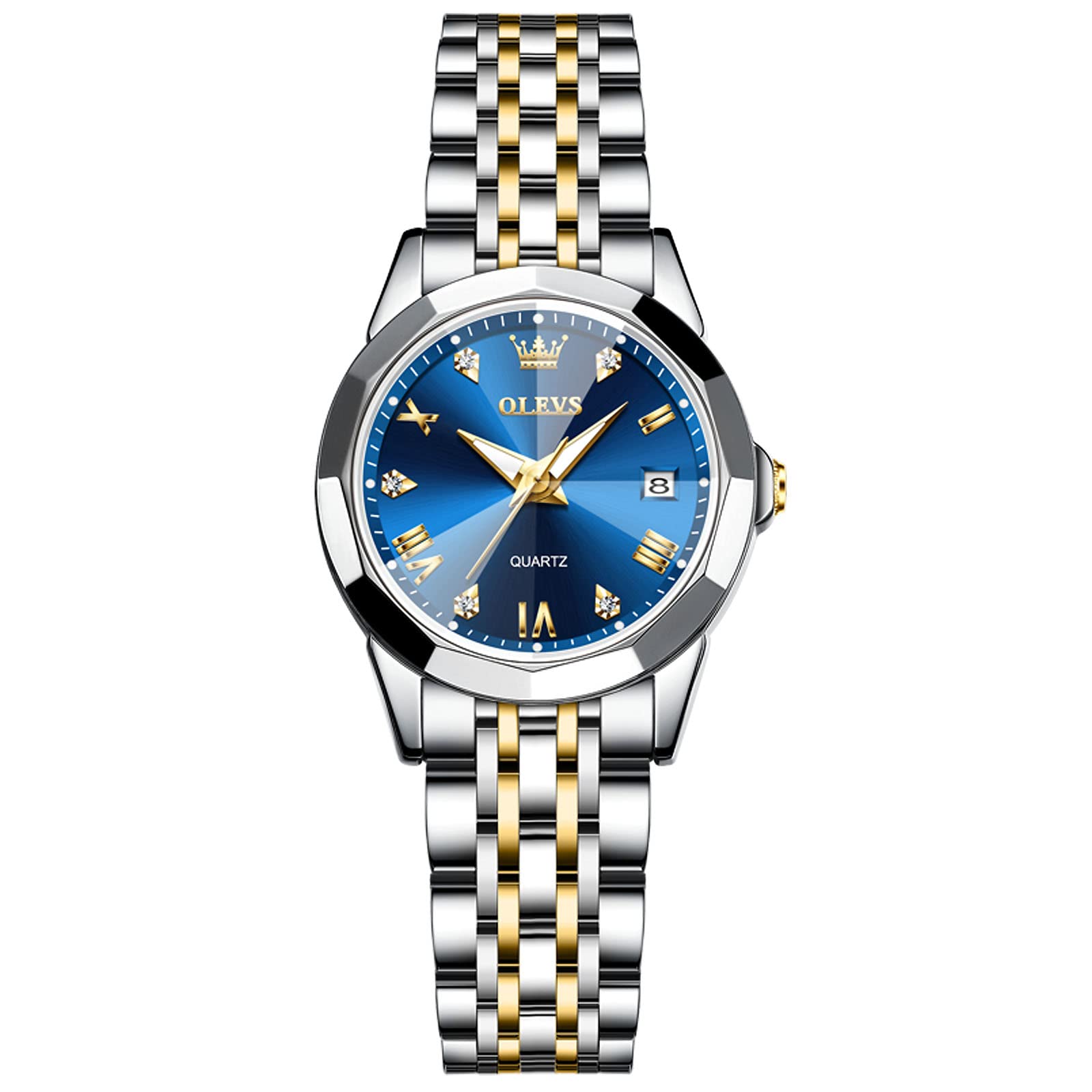 

RORIOS Stylish and Cute Quartz Analog Watch with Water Stainless Steel Perfect for Casual or Birthday Blue Women s Watch, Resistance, Band, Commuting, синий