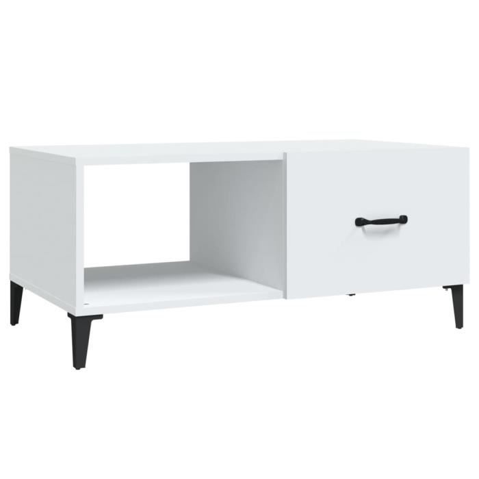 VidaXL Coffee Table White 90x50x40 Cm Engineered Wood 812663