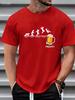 Unisexs Beer Pattern Printed Casual Crew Neck Tshirt Friday Very Suitable For Casual Wear Unisexs And Unisexs 2026 Summer T Shirt