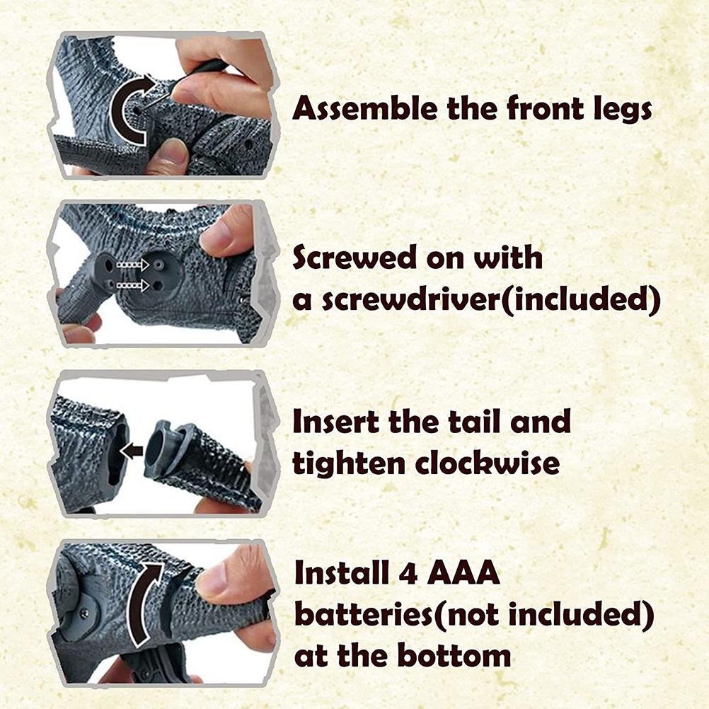 Jucării Dinozaur cu Telecomandă pentru Băieți Dinozaur Electric Rotativ la 360 de Grade cu