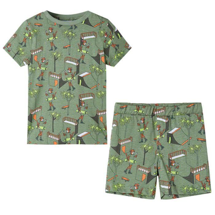 Light Khaki Short-sleeved Pyjamas for Children 92/104/116/128/140