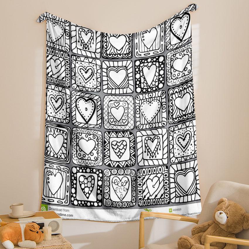 Cozy Throw Blanket Warm Soft Bedspread Underwater Ocean Theme Print Couch Bed Aquatic Nature Home Decor