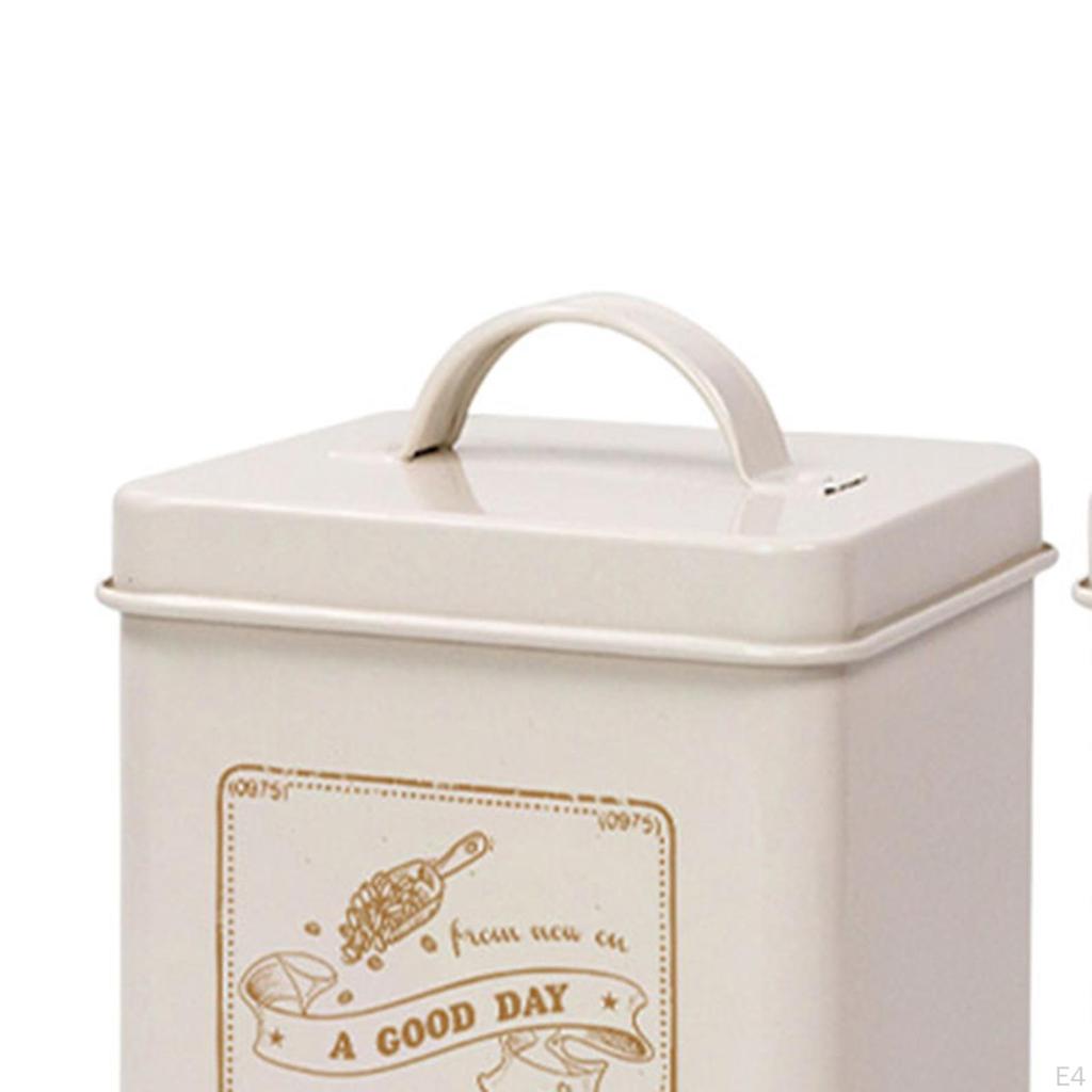 Zestaw 3 pojemników kuchennych na blat Słoiki na żywność 1,5L Stylowe naczynia Vintage pojemniki